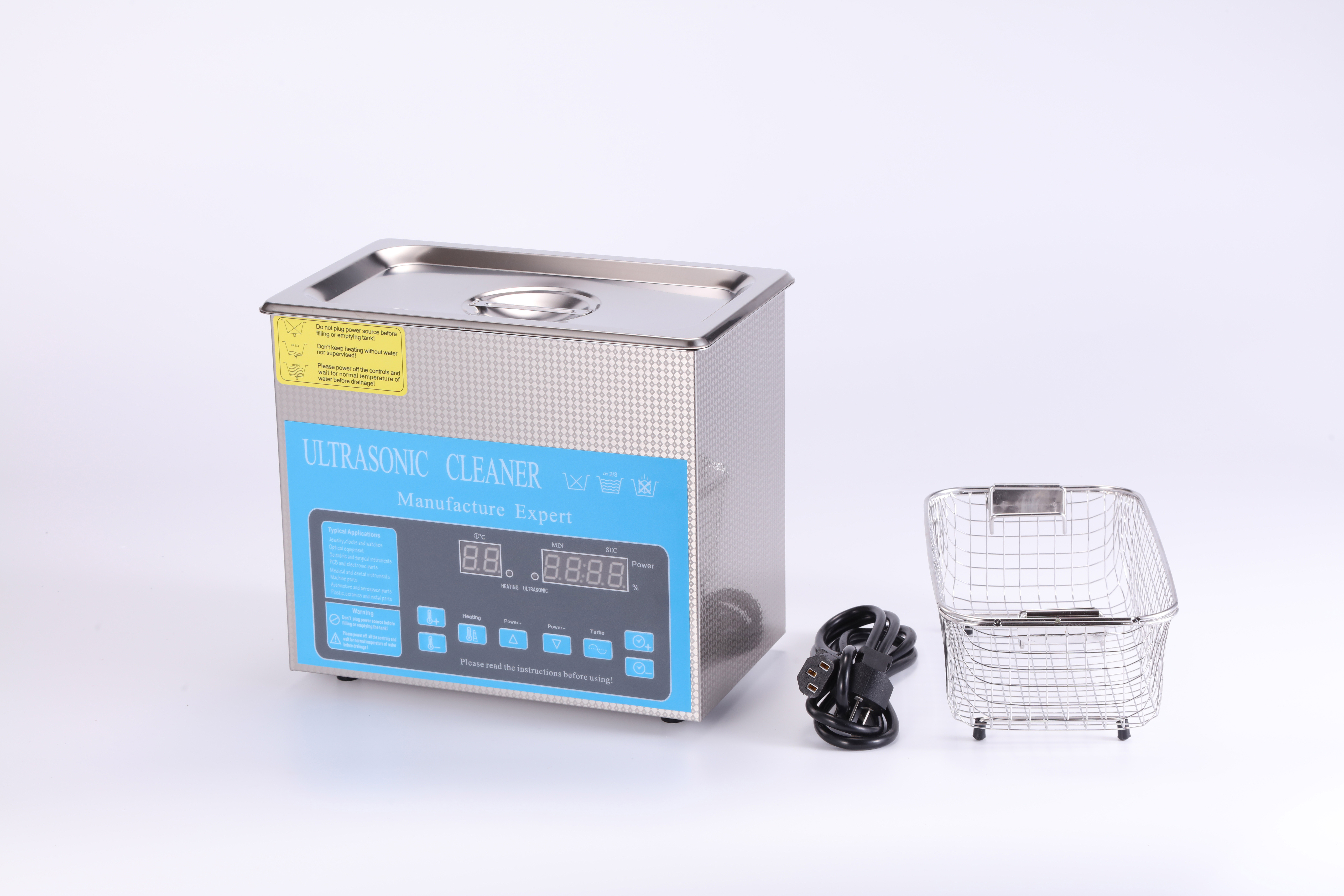 K120-3H Digital Display Power Adjustable Ultrasonic Cleaner