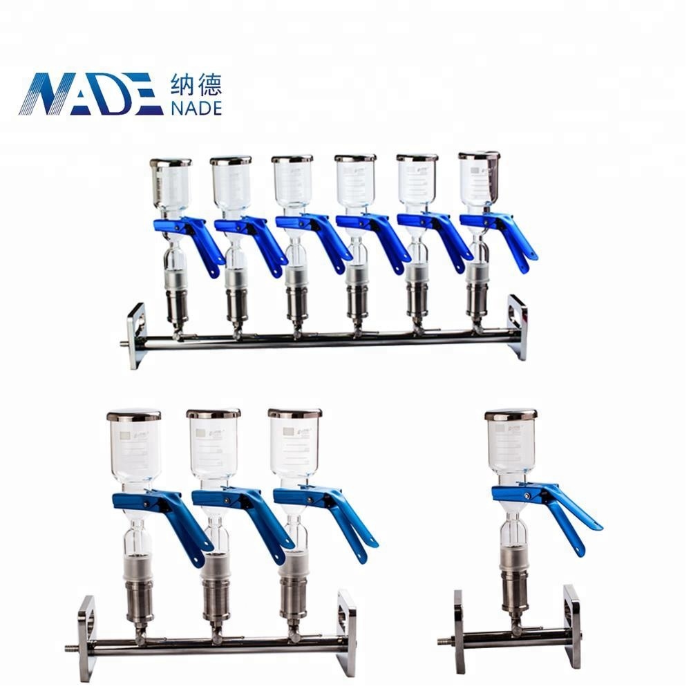 Laboratory 3-branch Glass Vacuum filter Manifolds solvent filtration system