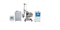 NADE Vertical Condenser RE200-Pro 20L Industrial Scale Digital Rotary Evaporator