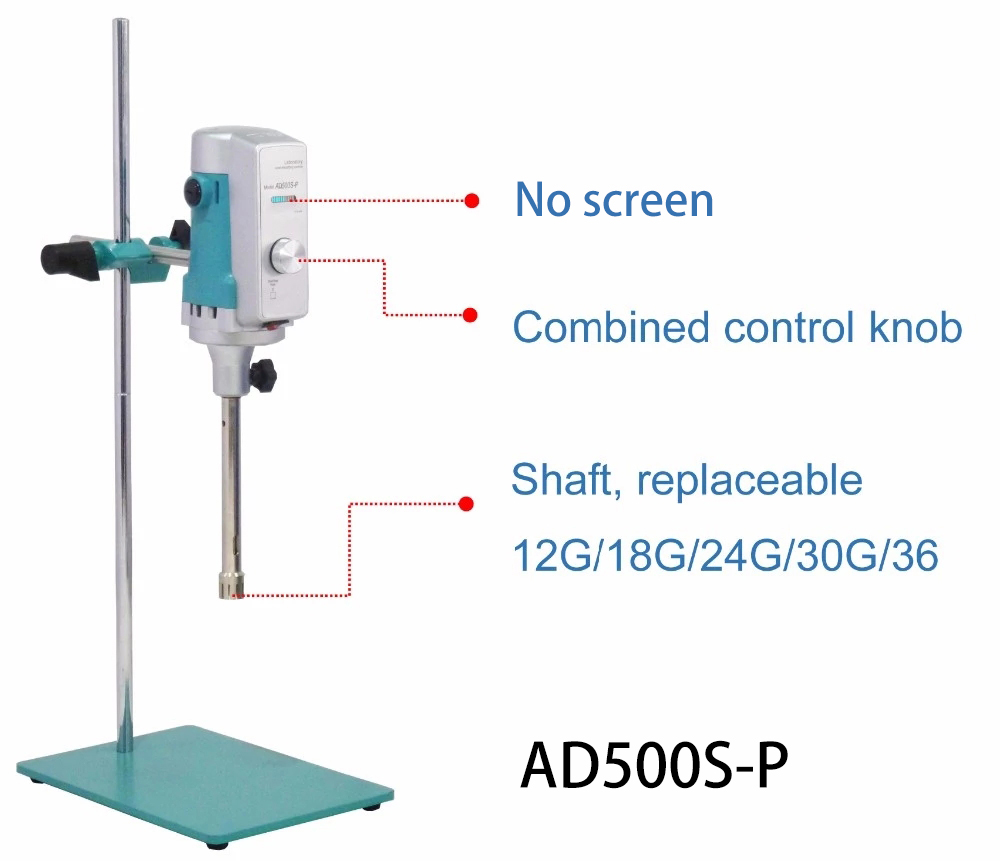 NADE SS316L homogenizer Working head 24G 80~5000ml Suitable for lab homogenizer AD500S-H/AD500S-P
