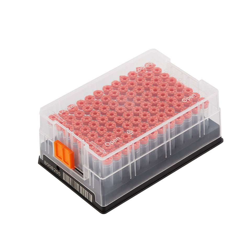 9610TPE-2D(B) 1.0ml Internal Thread Tube-TPE Cap 96well Rack