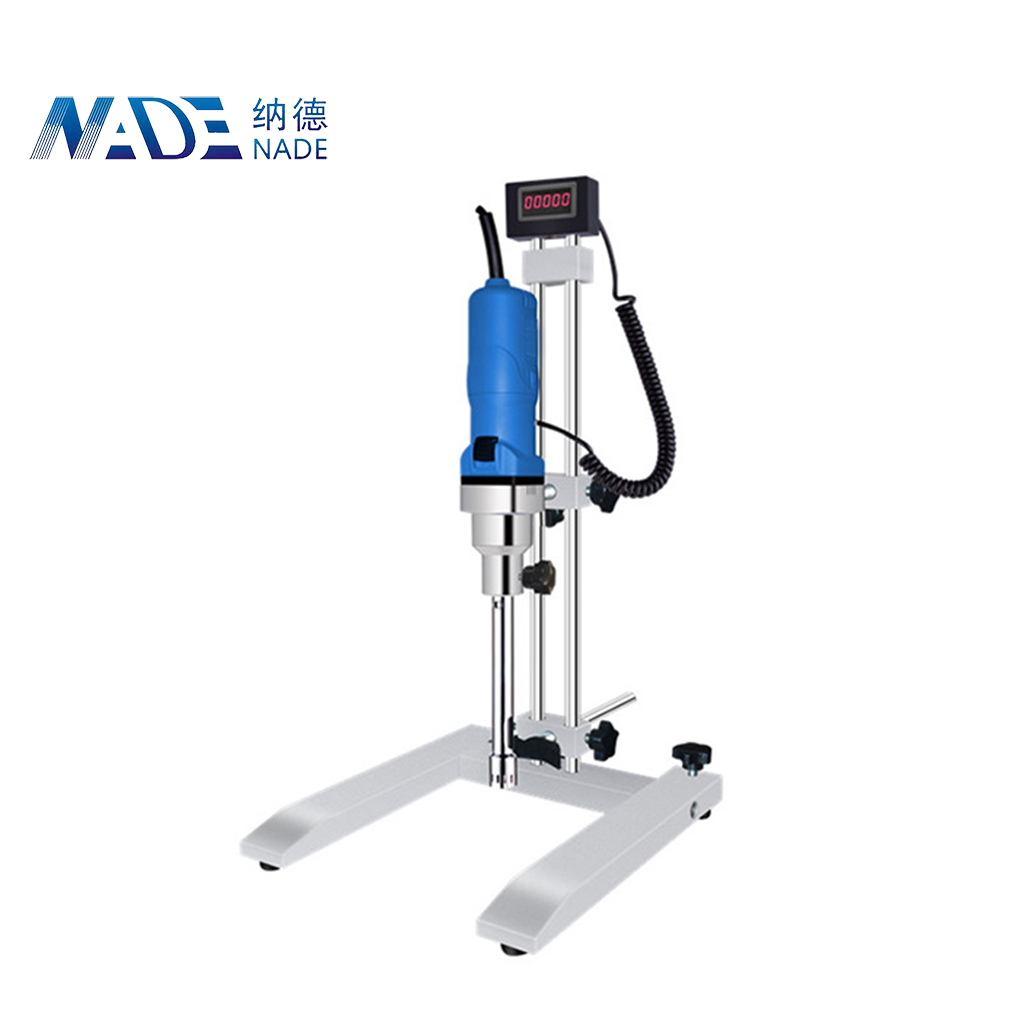 NADE HR-500D Digital display high shear homogenizing emulsifier with high speed and low noise whcih realize vacuum operation